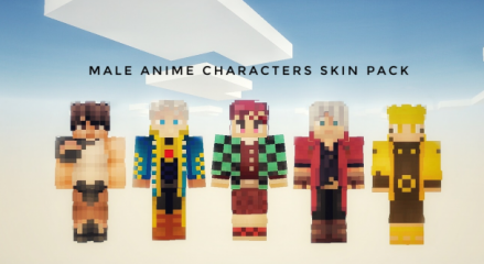 The Male Anime Characters – Skin Pack