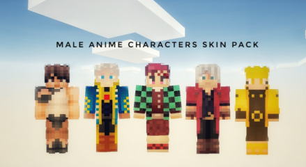 The Male Anime Characters Skin Pack Minecraft Pe