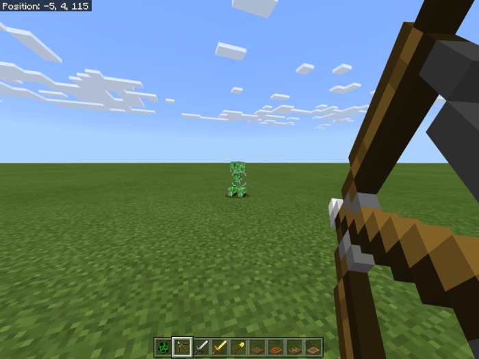 how to change minecraft crosshair