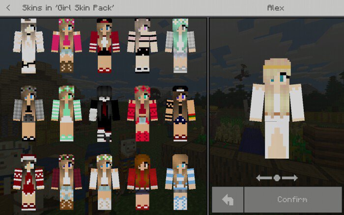 Girl Skin Pack v2.6 Minecraft PE