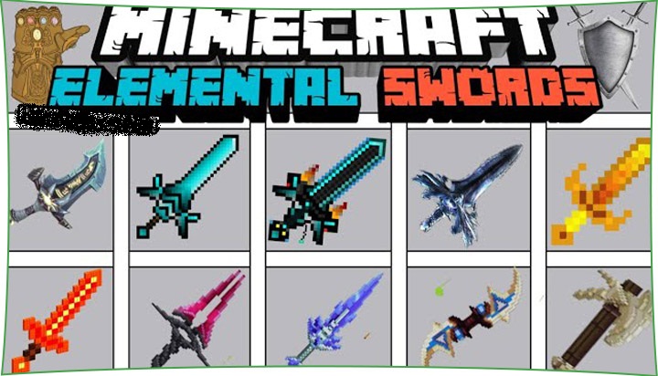 Elemental Swords v22 Minecraft PE Addon/Mod 1.15.0.56, 1.14.30