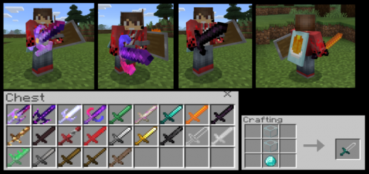 More Ores+ Swords Minecraft PE Mod - Addon 1.20, 1.19.83 Download