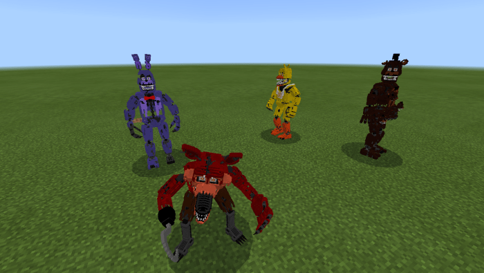 Five nights at Freddy's mod fredbears map in bedrock Minecraft Map