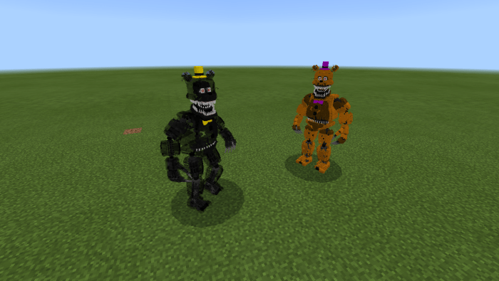 Five Nights at Freddy's 4 MOD UPDATE in Minecraft PE 