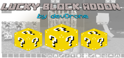 Super Lucky Blocks addon for Minecraft PE 1.16.40