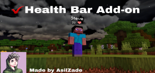 Health Bar Minecraft Addon/Mod .68 