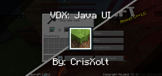 Vanilla Deluxe Java Ui Minecraft Pe Addon Mod 1 16 Rtx