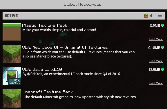VDX: Java/Legacy Desktop UI Resource Pack for MC Bedrock Minecraft Texture  Pack