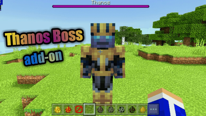 Thanos Boss Minecraft Pe Addon Mod 1 16 100 50 1 16 10 02 1 16