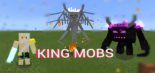 King Mobs Minecraft Pe Boss Addon Mod 1 16 100 50 1 16 10 02 1 15 0 1 14 60