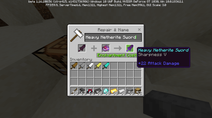 How to Name a Sword in Minecraft