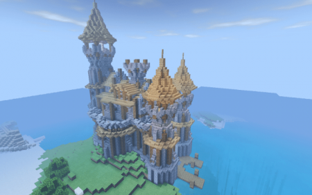 Castle on the Island Minecraft PE Map