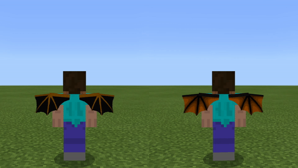 Animated Wings Cosmetic Minecraft Addon