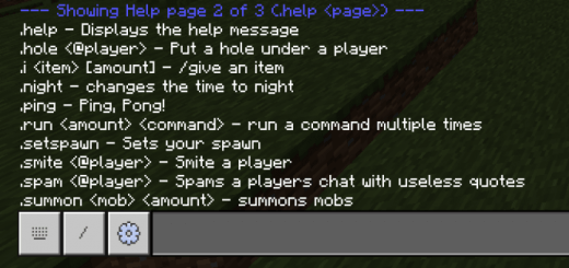 Custom Chat Commands Minecraft Addon