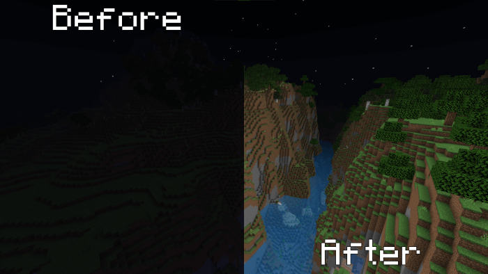 Night Vision Texture Pack (1.20) - Full Bright 